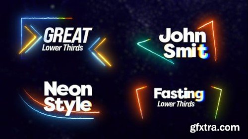 Videohive Neon Lower Thirds - Titles 54997940 Videohive Neon Lower Thirds - Titles 54997940