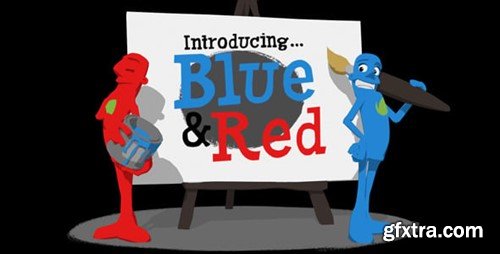 Videohive Paint Promo Featuring Blue & Red 5112350 Videohive Paint Promo Featuring Blue & Red 5112350