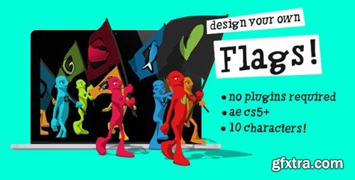 Videohive Characters Walking with Flags Creator 6335890 Videohive Characters Walking with Flags Creator 6335890