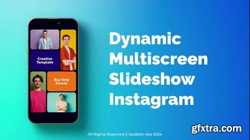 Videohive Colorful INstagram Multiscreen Slideshow Split Screen Presentation 55711549