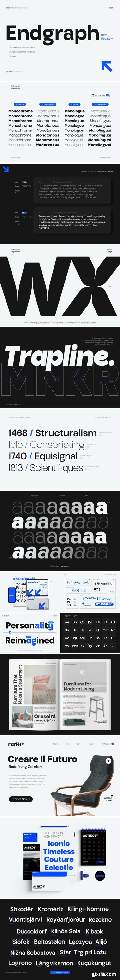 Tbj Endgraph Essential & Trapline Font Tbj Endgraph Essential & Trapline Font