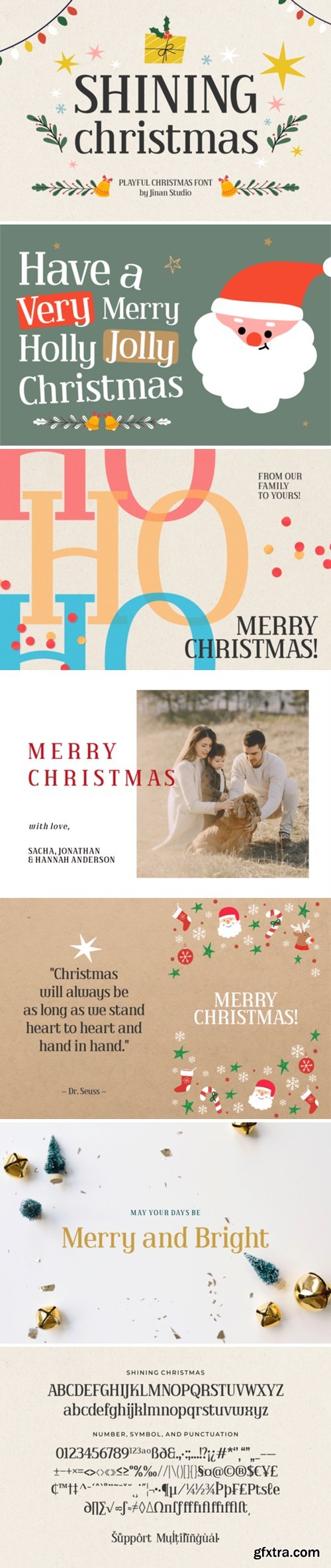 Shining Christmas Font Shining Christmas Font