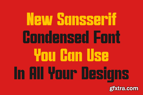 Awesome Condensed - Sans Serif Condensed Font TMSFL3V