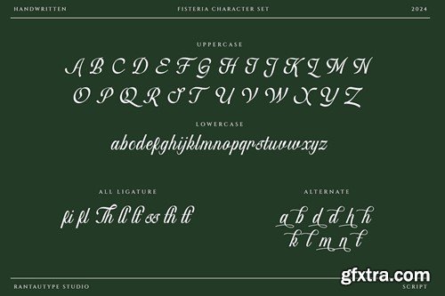 Fisterya Elegant Handwritten Font 3U4FX4L