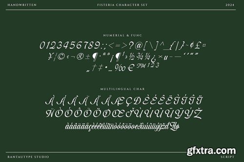 Fisterya Elegant Handwritten Font 3U4FX4L