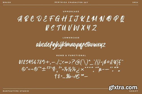 Renthiga Brush Handwritten Font 4HLHHH9