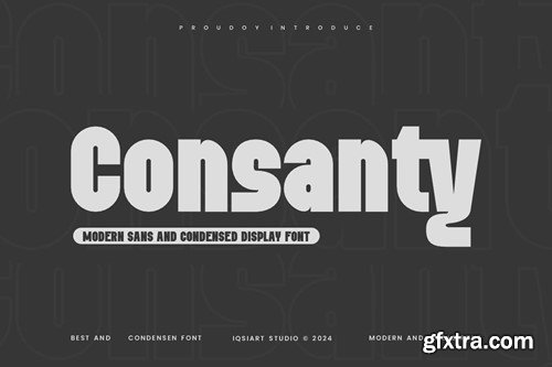 Consanty - Condensed Sans Font QRXREZP
