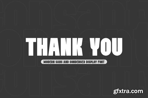 Consanty - Condensed Sans Font QRXREZP