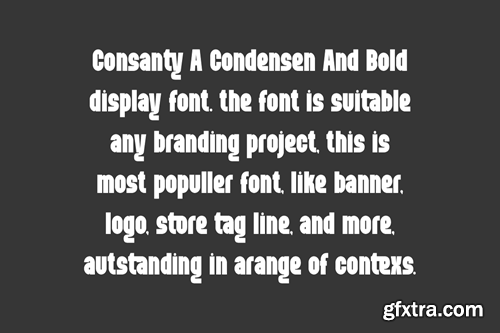 Consanty - Condensed Sans Font QRXREZP