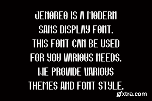 Jenoreq - Modern Sans Font FVCGB4H
