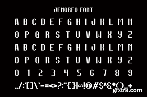 Jenoreq - Modern Sans Font FVCGB4H