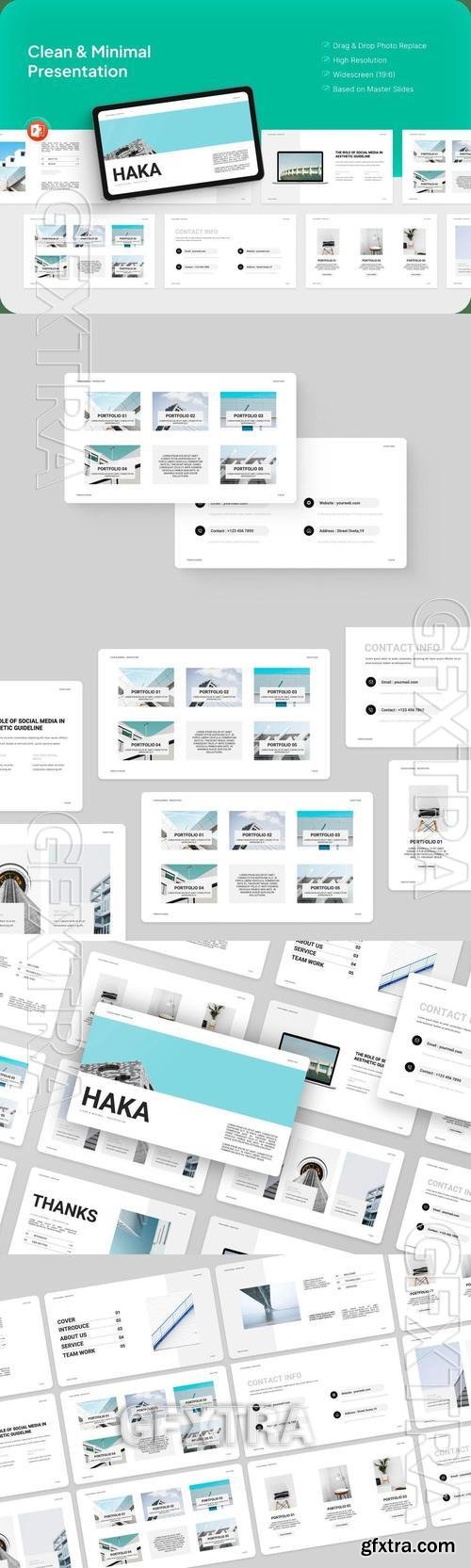 Haca - Clean & Minimal PowerPoint Presentation EGTJ4RZ