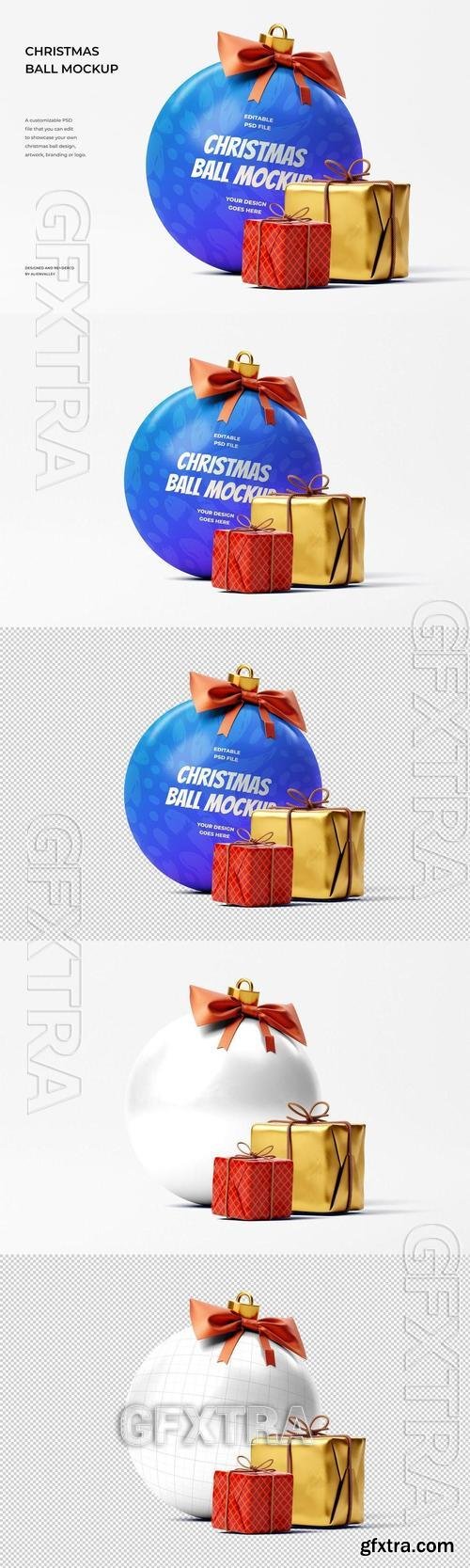 Christmas Ball Mockup QDX3ZHB Christmas Ball Mockup QDX3ZHB