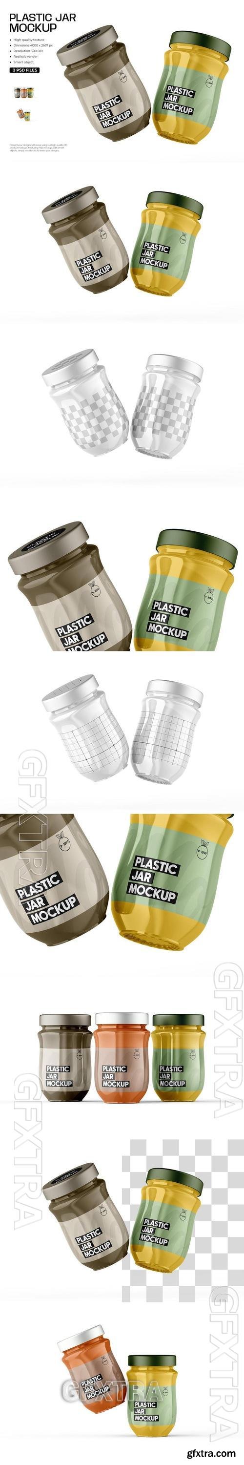 Editable Plastic Jam Jar Mockup BH8EEML Editable Plastic Jam Jar Mockup BH8EEML