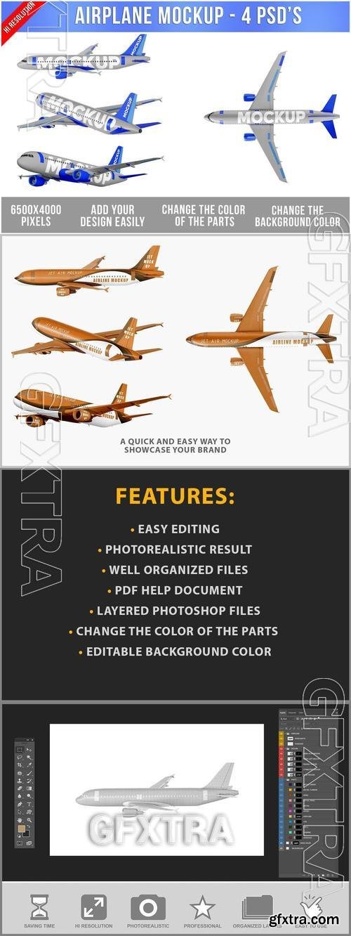 Airplane Mockup 4DX546B Airplane Mockup 4DX546B