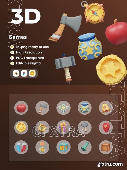 Games - 3D Illustratation AH9G422 Games - 3D Illustratation AH9G422