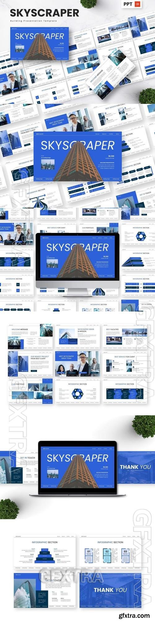 Skyscraper - Building Powerpoint Templates 33BF2DH Skyscraper - Building Powerpoint Templates 33BF2DH