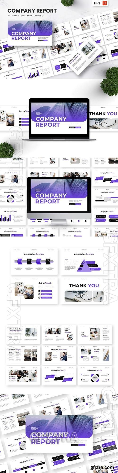 Company Report - Business Powerpoint Templates 4AM8DCE