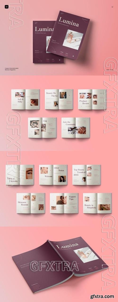 Cream Pink Minimalist Beauty Magazine | 005 8CYQBR8