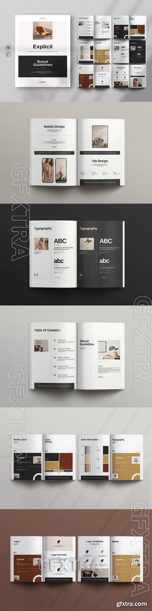 Brand Guideline Brochure Template F8N3K94 Brand Guideline Brochure Template F8N3K94
