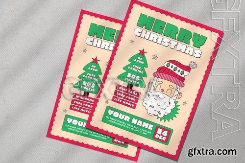 Merry Christmas Flyer U2XJD3T Merry Christmas Flyer U2XJD3T