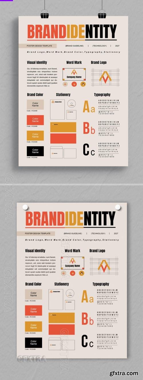 Brand Identity Poster Design Layout 763770565 Brand Identity Poster Design Layout 763770565