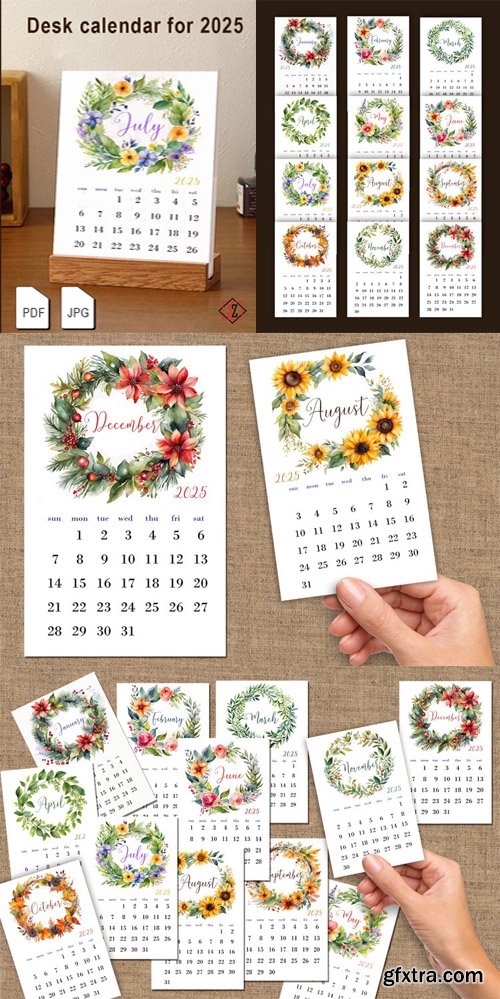 Desk Calendar for 2025 Desk Calendar for 2025