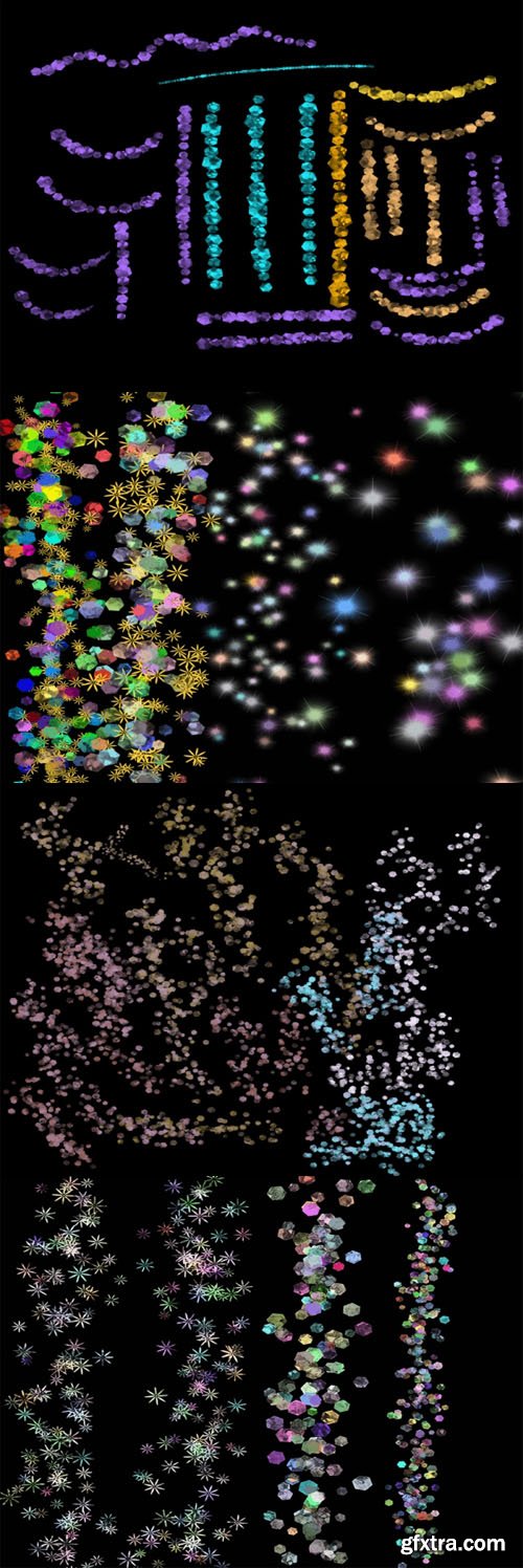 8 Multicolor Confetti Brushes for Procreate 8 Multicolor Confetti Brushes for Procreate