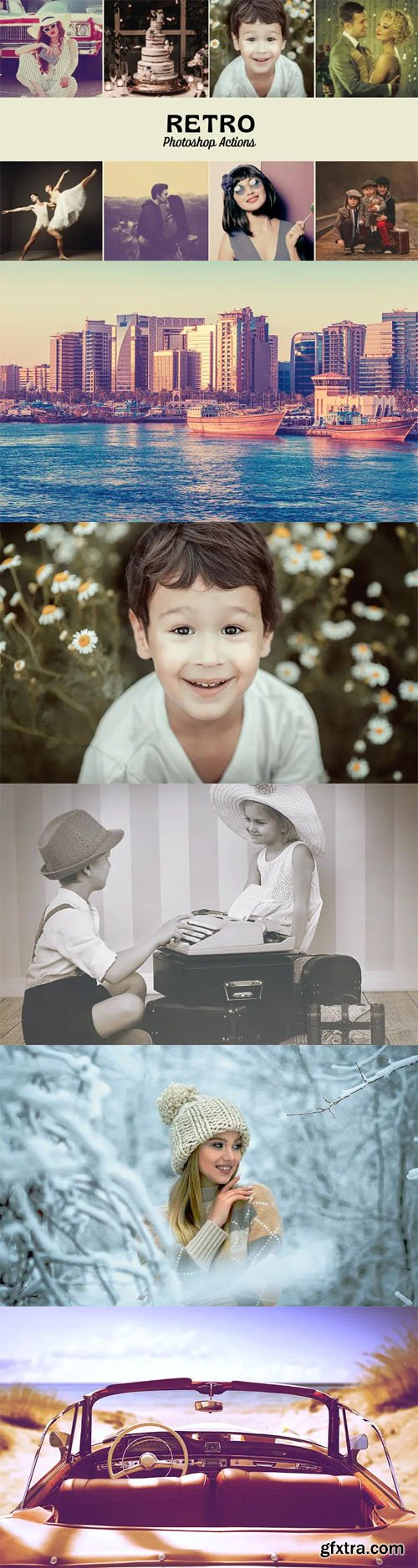 Retro Photoshop Actions Bundle - 20 Effects Retro Photoshop Actions Bundle - 20 Effects