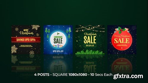 Videohive Christmas Instagram Posts 55904438