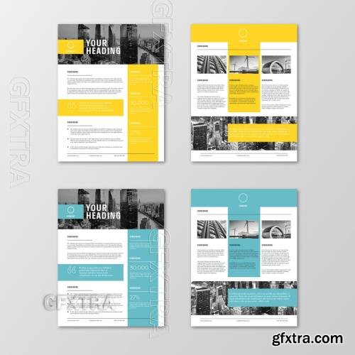 Corporate Flyer Template with Yellow Accents 762383592 Corporate Flyer Template with Yellow Accents 762383592
