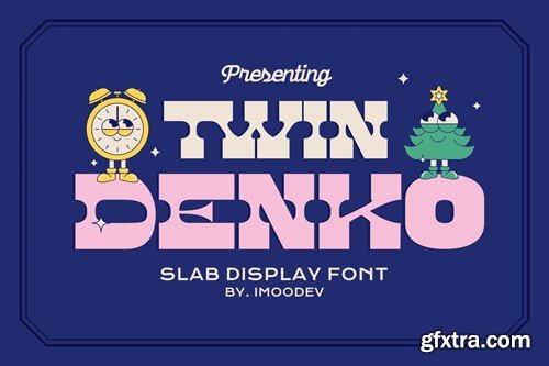 Twin Denko - Slab Serif Font RJAZH5H