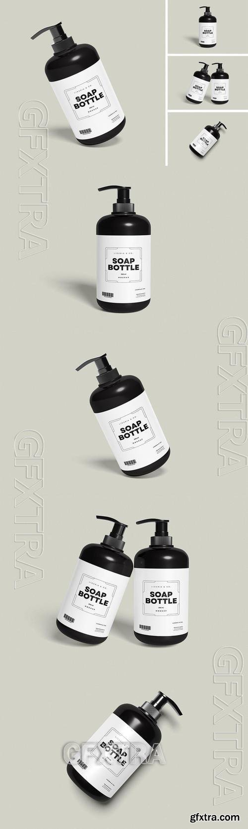 Soap Bottle Mockup FGS94ZA Soap Bottle Mockup FGS94ZA