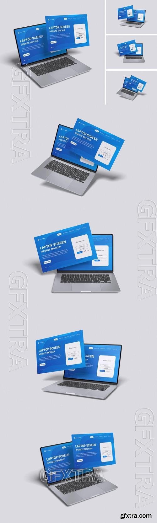 Laptop Screen Website Mockup FBJ9ADE Laptop Screen Website Mockup FBJ9ADE