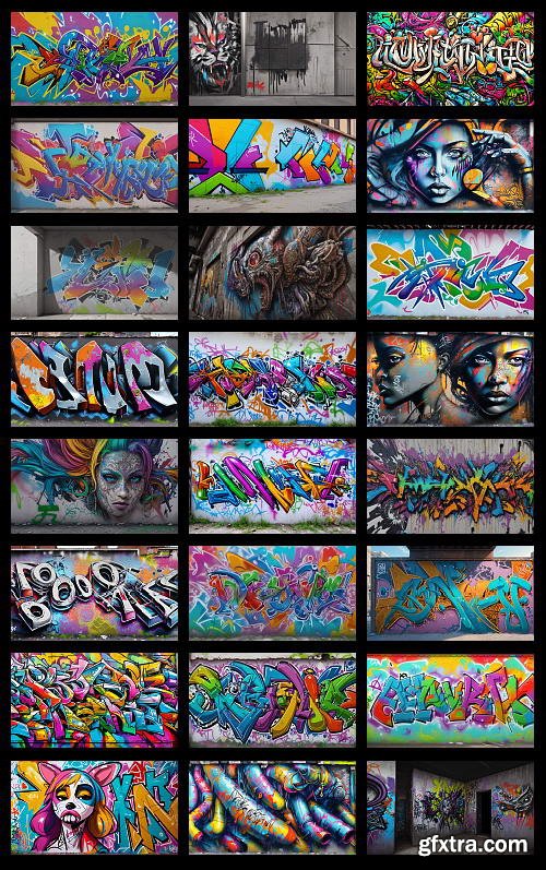 300 Ultra HD 8K Graffiti Backgrounds