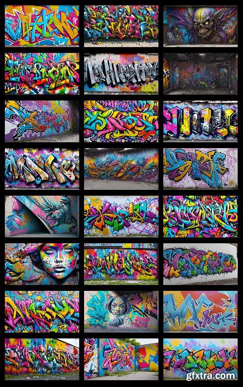 300 Ultra HD 8K Graffiti Backgrounds