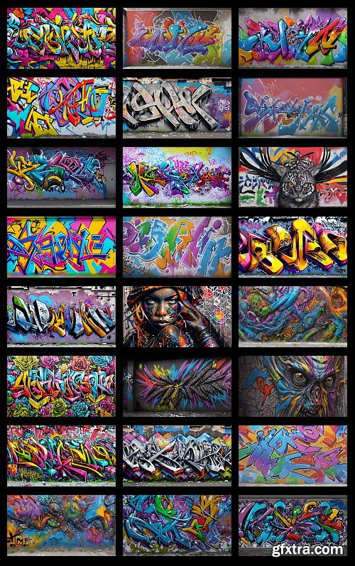 300 Ultra HD 8K Graffiti Backgrounds