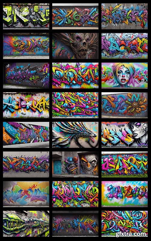 300 Ultra HD 8K Graffiti Backgrounds