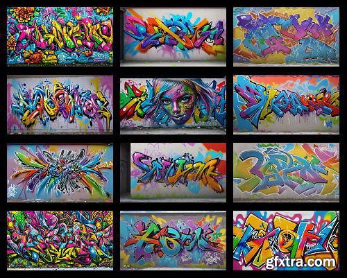 300 Ultra HD 8K Graffiti Backgrounds
