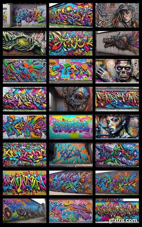 300 Ultra HD 8K Graffiti Backgrounds