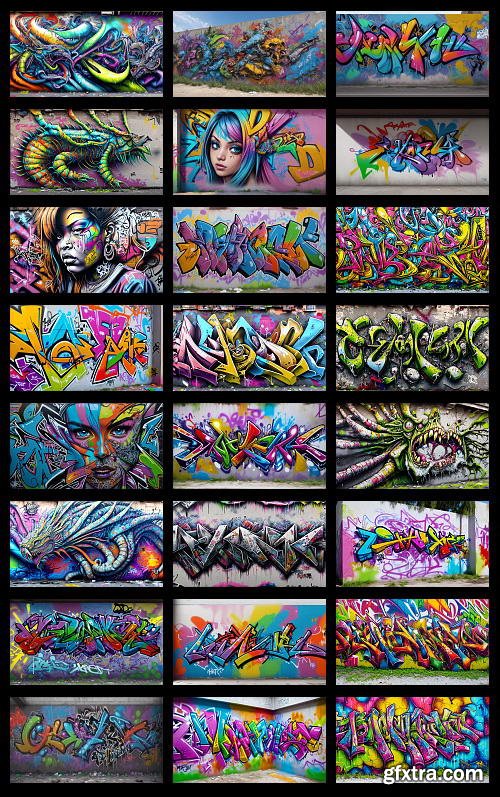 300 Ultra HD 8K Graffiti Backgrounds