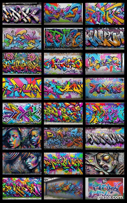 300 Ultra HD 8K Graffiti Backgrounds