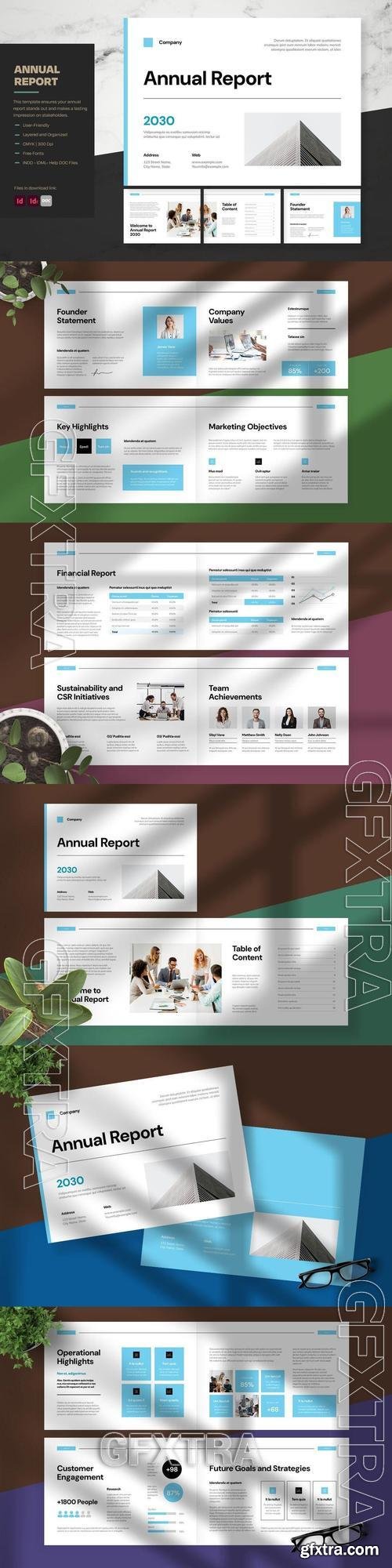 Blue Modern Annual Report CALBHD3