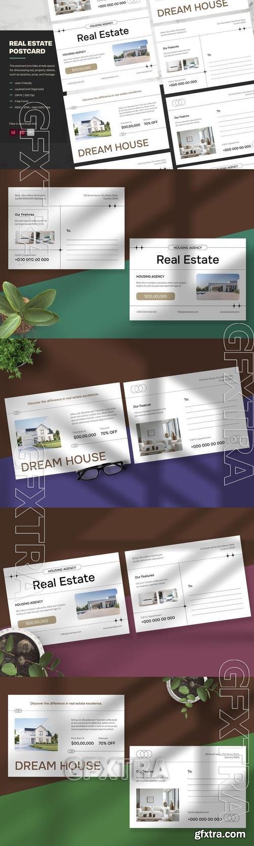 Minimalist Real Estate Postcards GWRRVUP