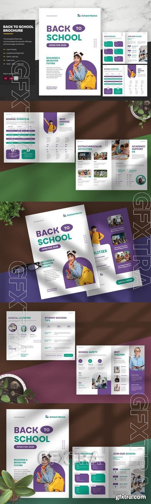 Geometric Back to School Brochure 59BT8WV