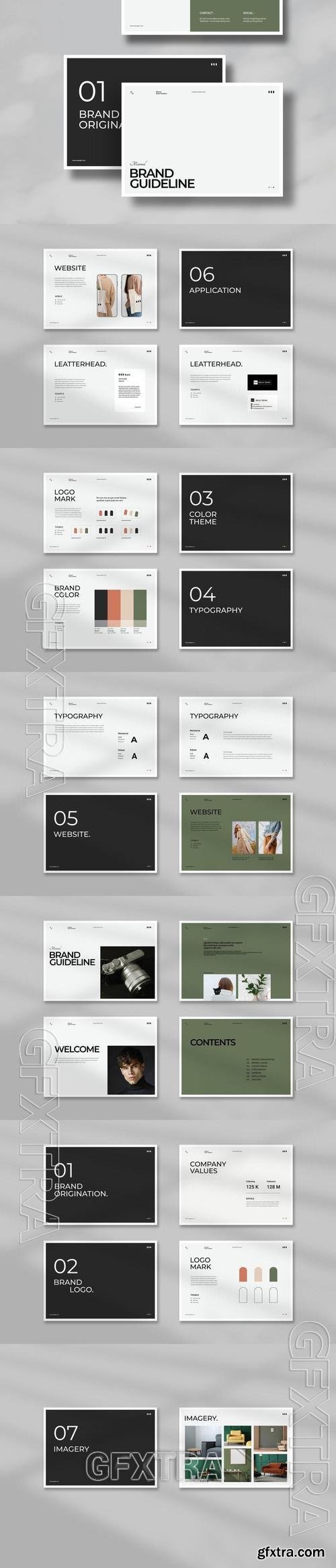 Minimal Brand Guidelines Identity Brochure K4YVC37