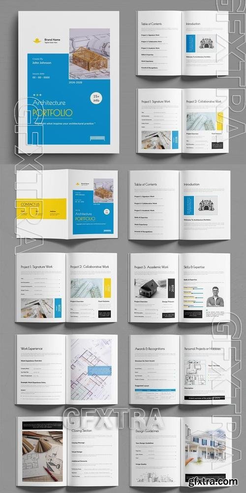 Architecture Portfolio Layout 6S66PVY