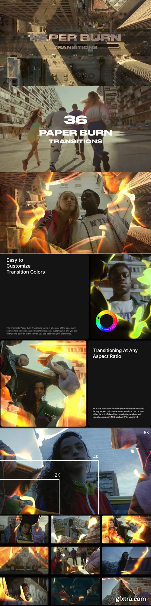 Pixflow - Paper Burn Transitions Pixflow - Paper Burn Transitions