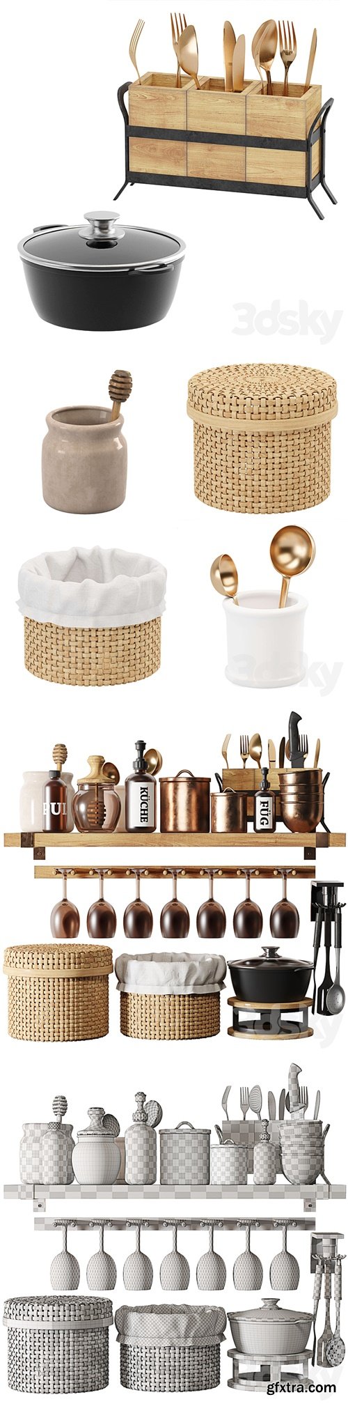 Kitchen accessory decor set collection Kitchen accessory decor set collection