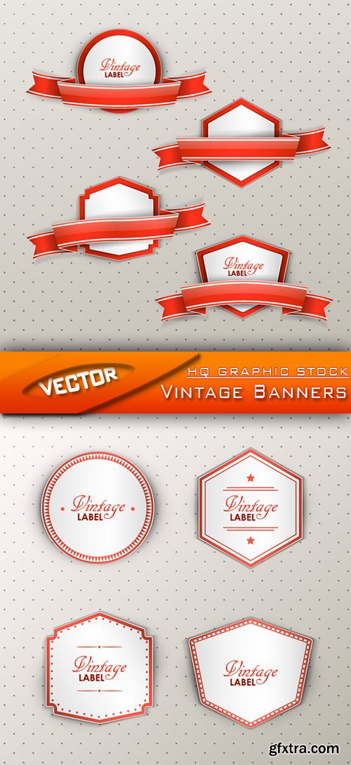 Stock Vector - Vintage Banners